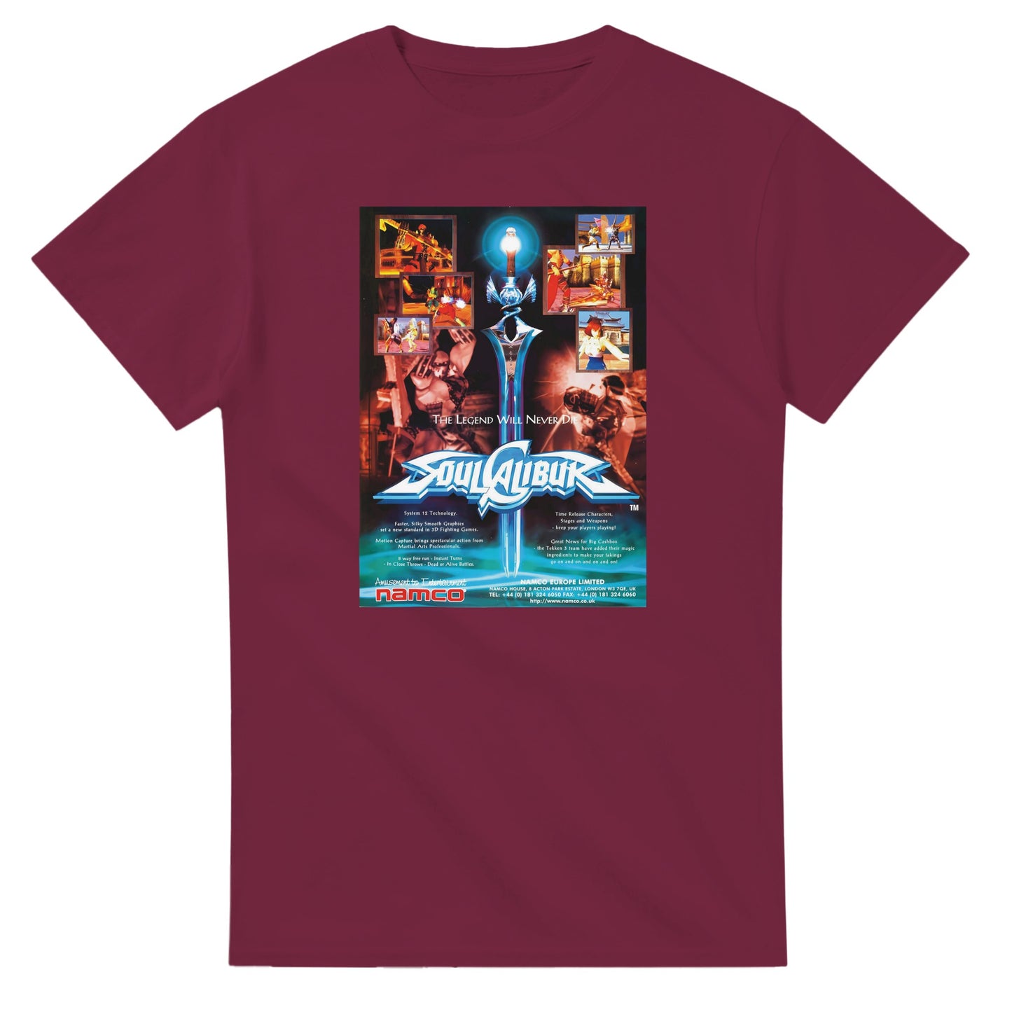 Retro Style Soul Calibur - Retro T-shirt gaming t-shirt featuring classic arcade-inspired design. Perfect for vintage gamers and nostalgia lovers, printed on a soft, high-quality cotton tee.