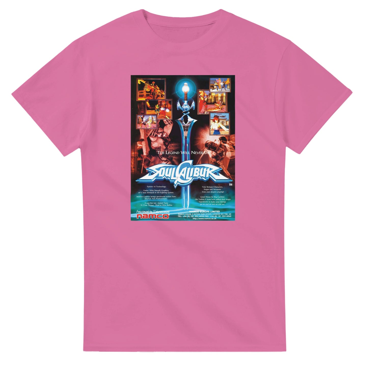 Retro Style Soul Calibur - Retro T-shirt gaming t-shirt featuring classic arcade-inspired design. Perfect for vintage gamers and nostalgia lovers, printed on a soft, high-quality cotton tee.