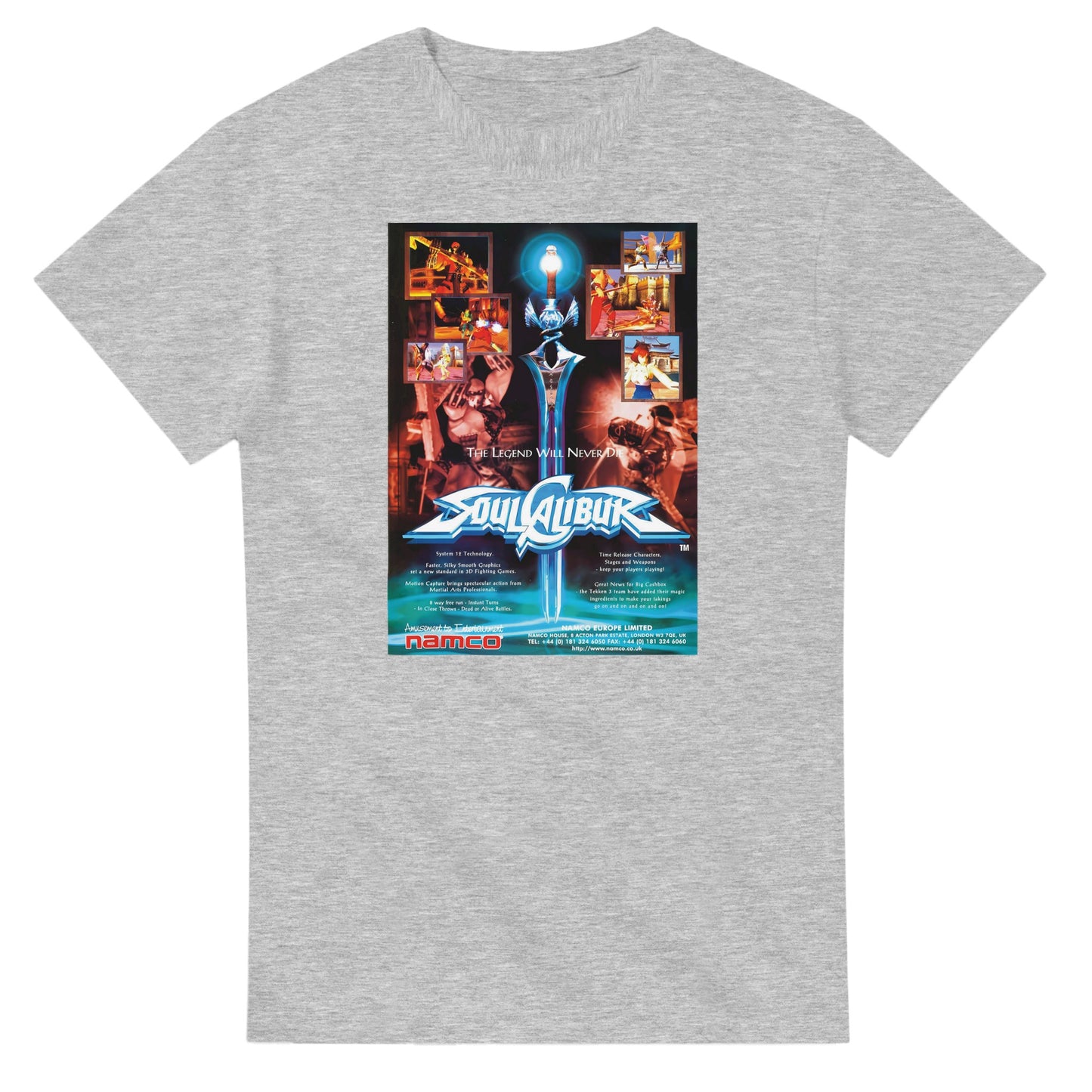 Retro Style Soul Calibur - Retro T-shirt gaming t-shirt featuring classic arcade-inspired design. Perfect for vintage gamers and nostalgia lovers, printed on a soft, high-quality cotton tee.